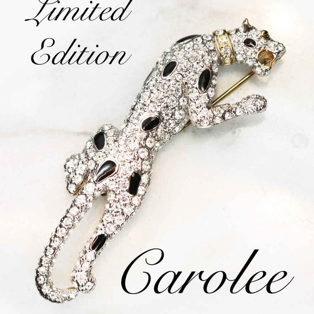 Vintage Carolee Leopard Brooch 1992 Ltd. Edition